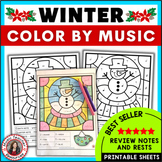 Winter Music Activities 26 Winter Music Coloring Sheets fo
