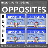 Winter Music Activities Interactive Music Opposites Games 