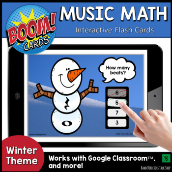 Preview of Winter Music Activities- Music Math Boom Cards