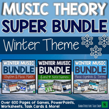 Preview of Winter Music Activities SUPER BUNDLE