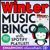 Winter Music Bingo Game! Class Reward for Fun Friday Brain
