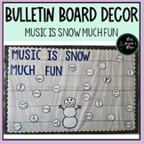 Winter Music Bulletin Board // Music is Snow Much Fun