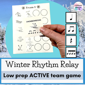 Preview of Winter Music Game - Rhythm Activity for Elementary Music in February