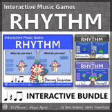 Winter Music Interactive Rhythm Games Eighth Notes {Bundle}