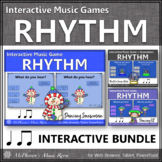 Winter Music | Eighth Notes & Quarter Notes Interactive Rh