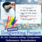 January Music Lesson and Project - Winter Songwriting and 