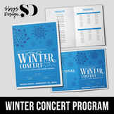 Winter (Music Note Snowflakes) Concert Generic Program