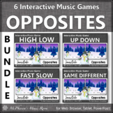 Winter Music Opposites & Activities Interactive Music Game