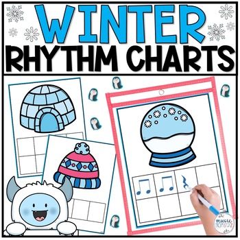 Preview of Winter Music Rhythm Worksheet | Winter Music Lesson