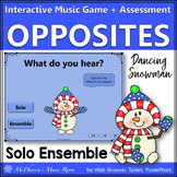 Winter Music Solo Ensemble Interactive Music Game & Assess
