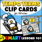 Winter Music Tempo Clip Cards: Tempo Flashcards Music Cent
