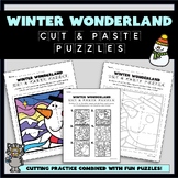 Winter Mystery Cut & Paste Puzzles - Fun Puzzles for Kinde