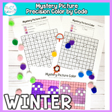 Winter Mystery Picture Color By code: No Prep Fine Motor P
