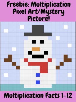 Preview of Winter Mystery Picture- Multiplication Facts (1-12)