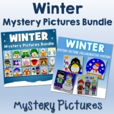 Winter Mystery Picture Sheets Bundle, January Coloring Pag