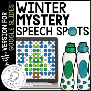Preview of Winter Mystery Speech Spots Articulation Activity with Google Drive™ Version