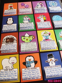Preview of Winter Writing Activities (19 NO PREP Winter Crafts) January Writing Prompts