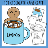 Winter Name Craft - Gingerbread man and Hot Chocolate Craf