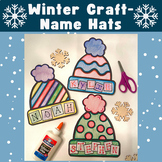 Winter Name Hat Craft Activity | Winter Holiday Snow Craft