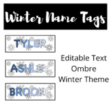 Winter Name Tags