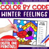 Winter Naming Feelings Color by Code Emotions Digital and 