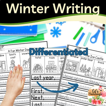 Preview of Winter  Narrative Story Writing Picture Prompts Journal  Activities Worksheets