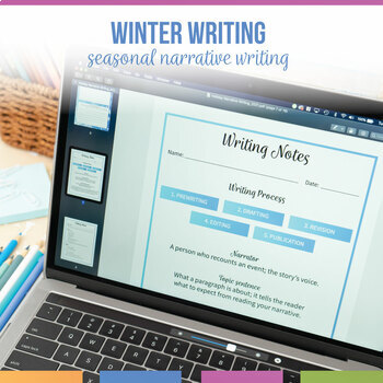 Preview of Winter Writing Activity | Middle School Narrative Holiday Writing Activity