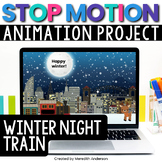 Winter Night Train Digital STEM Activity Stop Motion Animation