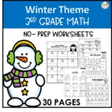 Winter No Prep Math Worksheets 3rd Grade