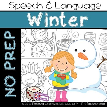 Preview of Winter: No Prep Speech and Language