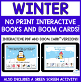 Winter No Print Digital Interactive Books and Boom Cards
