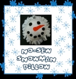 Snowman Pillow Craft for Christmas Easy for Little Hands