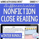 Winter Nonfiction Close Reading Comprehension Bundle (Online)