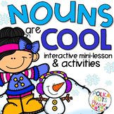 Winter Nouns Activities |  Snow Globe Winter Directed Drawing