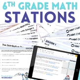 6th Grade Math Stations | Math Centers Bundle