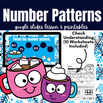 Preview of Winter Number Patterns | 1st Grade | Skip Counting
