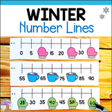 Skip Counting on Number Lines - Winter Math Center