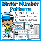 Winter Number Patterns & Sequences - Frames Arrows, 1 & 2 
