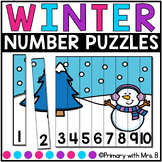 Winter Number Puzzles | Number Recognition | Math Center