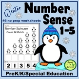 Winter Number Sense 1-5 Activities for Special Education, 