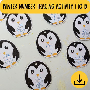 Preview of Number tracing Activity, 1 to 10, Toddler travel activities,December Activity