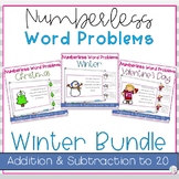 Winter Numberless Word Problems | 1st Grade Addition and S
