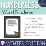 Winter Numberless Word Problems for 2nd Grade Word Problem