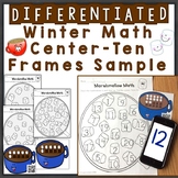Winter Numbers & Counting w/ Ten Frames Differentiated QR 