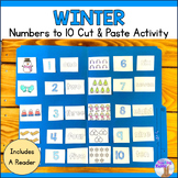 Winter Numbers to 10 Cut & Paste Activity (Kindergarten)