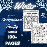 Winter Occupational Therapy (OT) No Prep Packet 100+ Pages