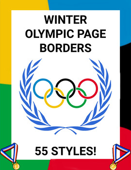 Winter Olympic Page Borders by ROOMBOP | Teachers Pay Teachers