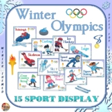 Winter Olympic Sports Display: 15 Sport- Full Page and Qua