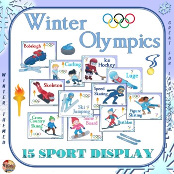 Preview of Winter Olympic Sports Display: 15 Sport- Full Page and Quarter Page Visuals
