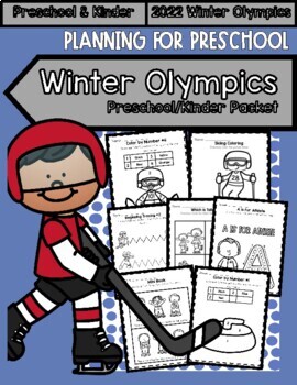 Preview of Winter Olympic Worksheets (Preschool/Kinder)